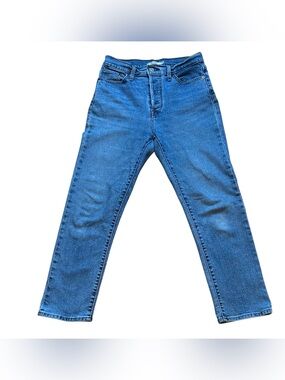 Levi’s Women’s Wedgie Straight High Rise Jeans W28 L27 Blue Modern Utility